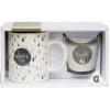 Gifi Coffret bougie avec mug porcelaine