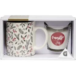 Gifi Coffret bougie avec mug porcelaine