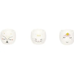 Gifi Coffret coquetier x3 motif tête animal