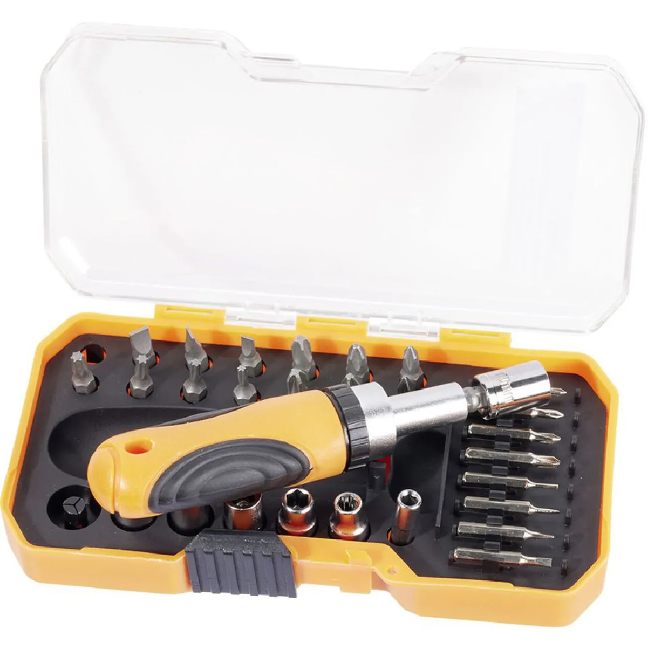 Gifi Outils Bricolage^Coffret de tournevis à cliquet et douille 30 pièces