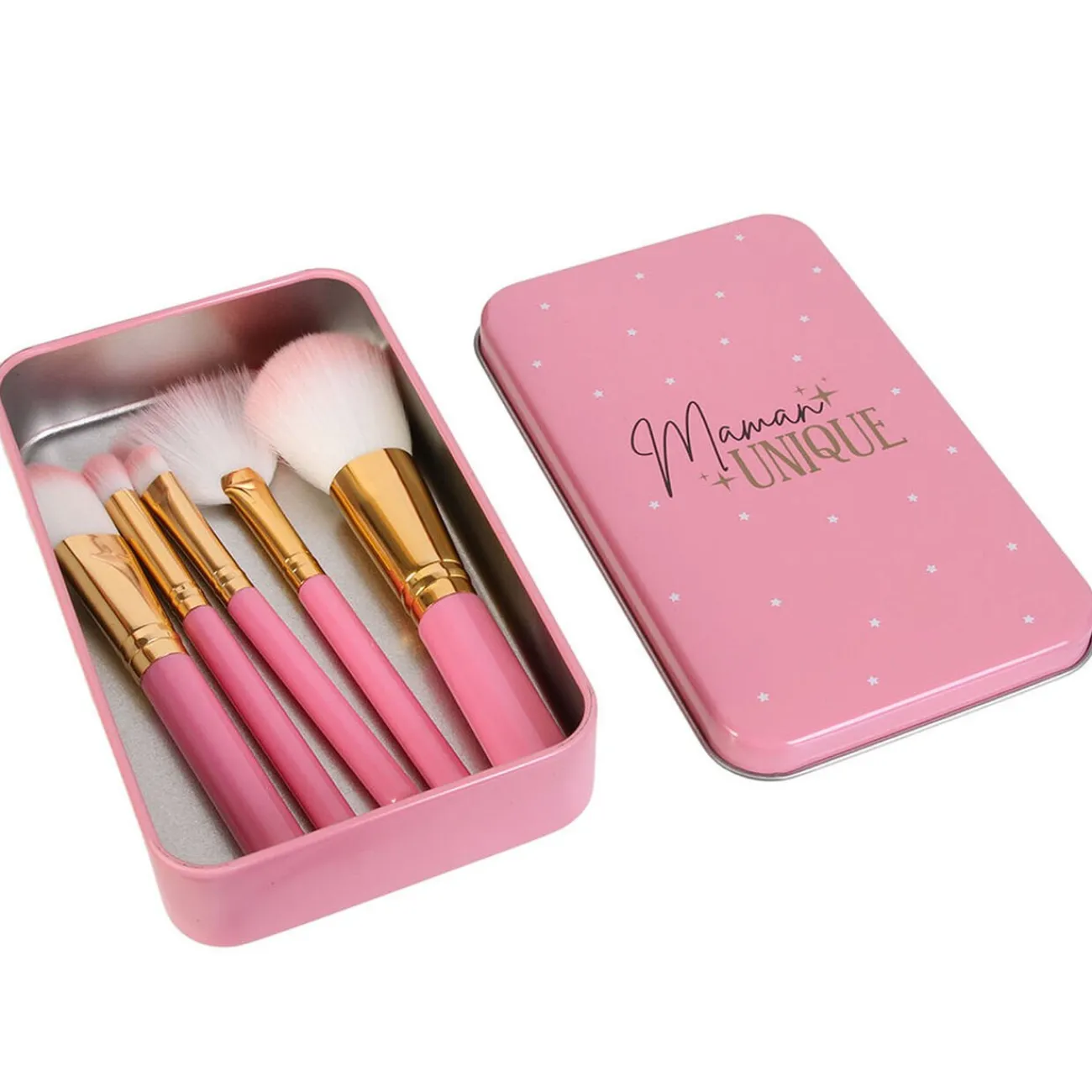 Gifi Beauté^Coffret maquillage inscription Maman unique avec pinceau x5