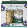 Gifi Bien-Être^Coffret Mességué sel de bain lavande et éponge chanvre 100% naturel