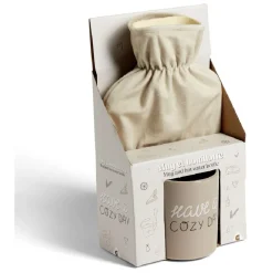 Gifi Coffret mug 330ml et bouillotte 600ml cosy beige