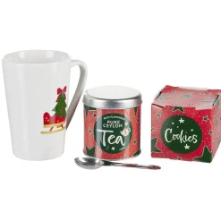 Gifi Coffret Mug XXL avec boisson et gourmandises Noël tradition