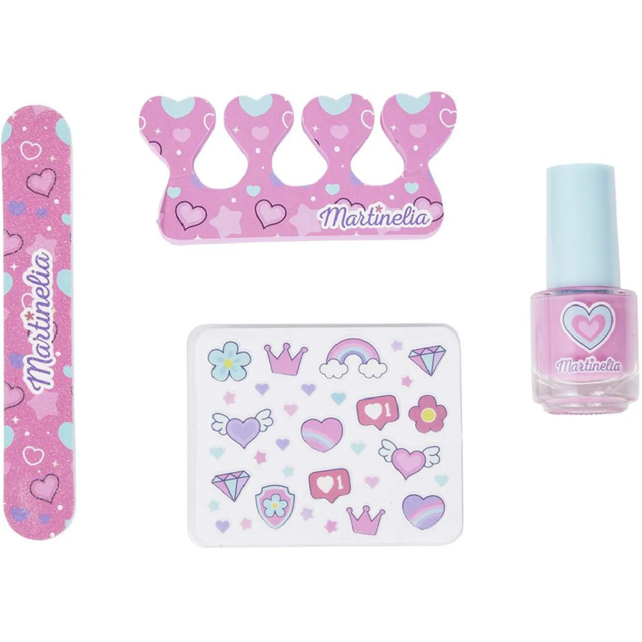 Gifi Beauté^Coffret Nail Art Martinelia set de décoration pour ongles 4 pièces