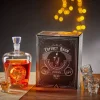 Gifi Coffret rhum carafe et verre x4 design tête de mort