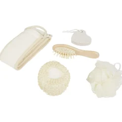 Gifi Beauté^Coffret set de bain bois crin naturel