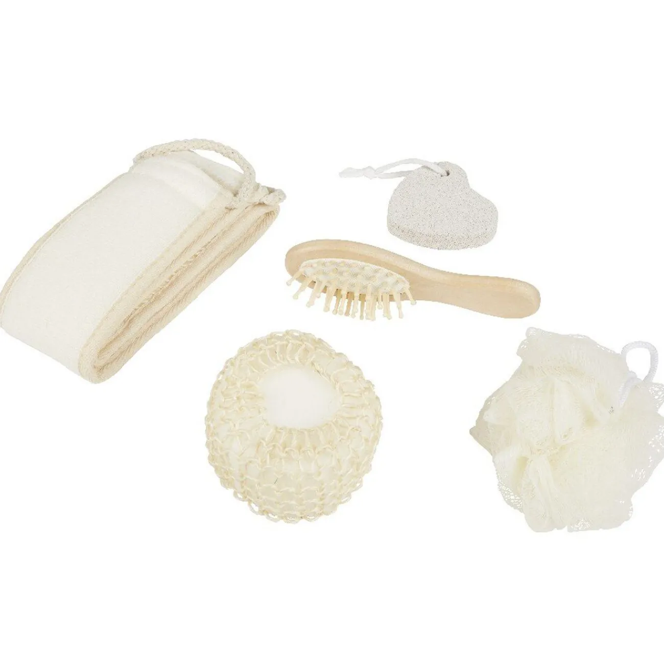 Gifi Beauté^Coffret set de bain bois crin naturel