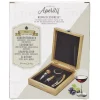 Gifi Coffret sommelier accessoires pour le vin en bambou 4 pièces