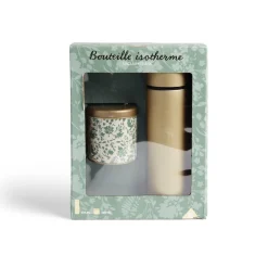 Gifi Coffret thé avec bouteille isotherme infuseur et boîte à thé