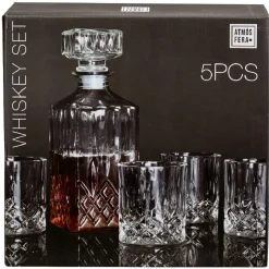 Gifi Coffret whisky carafe et verre 5 pièces