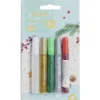 Gifi Colle Et Adhésif^Colle colorée pailletée 10ml x5