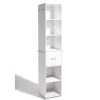 Gifi Rangement|Colonne de salle de bain rotative blanche Nathan