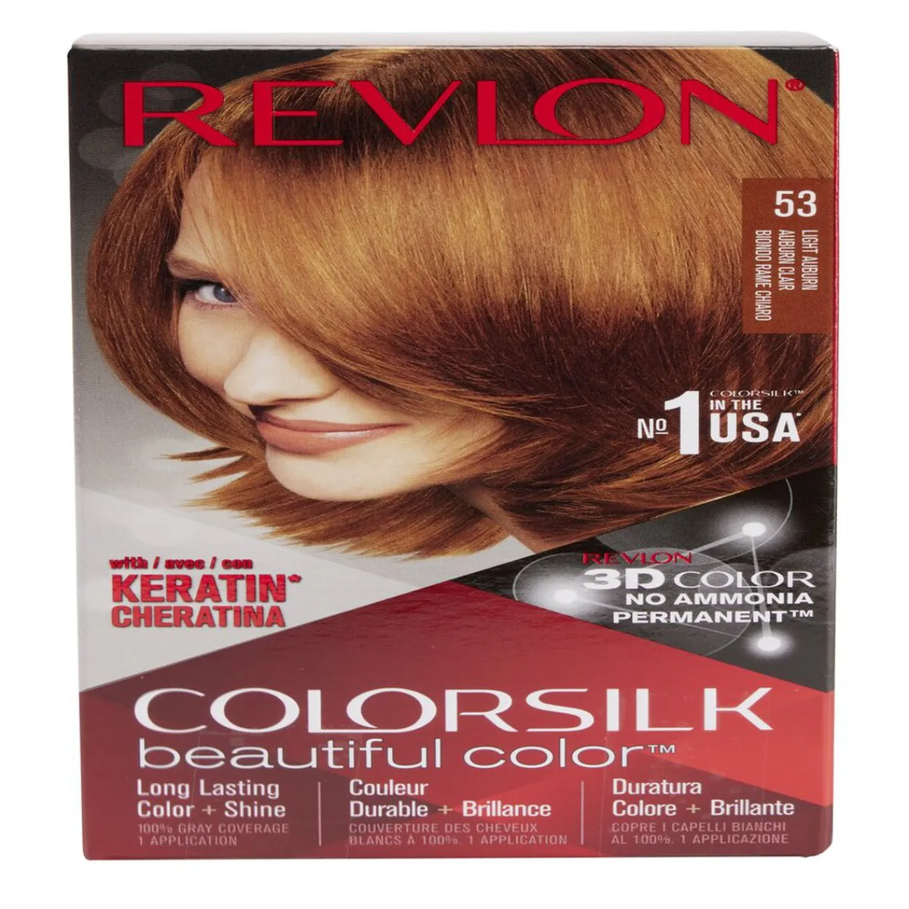 Gifi Beauté^Coloration cheveux Auburn classique Keratine 53 Revlon