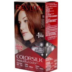Gifi Beauté^Coloration cheveux Brun roux Keratine 55 Revlon