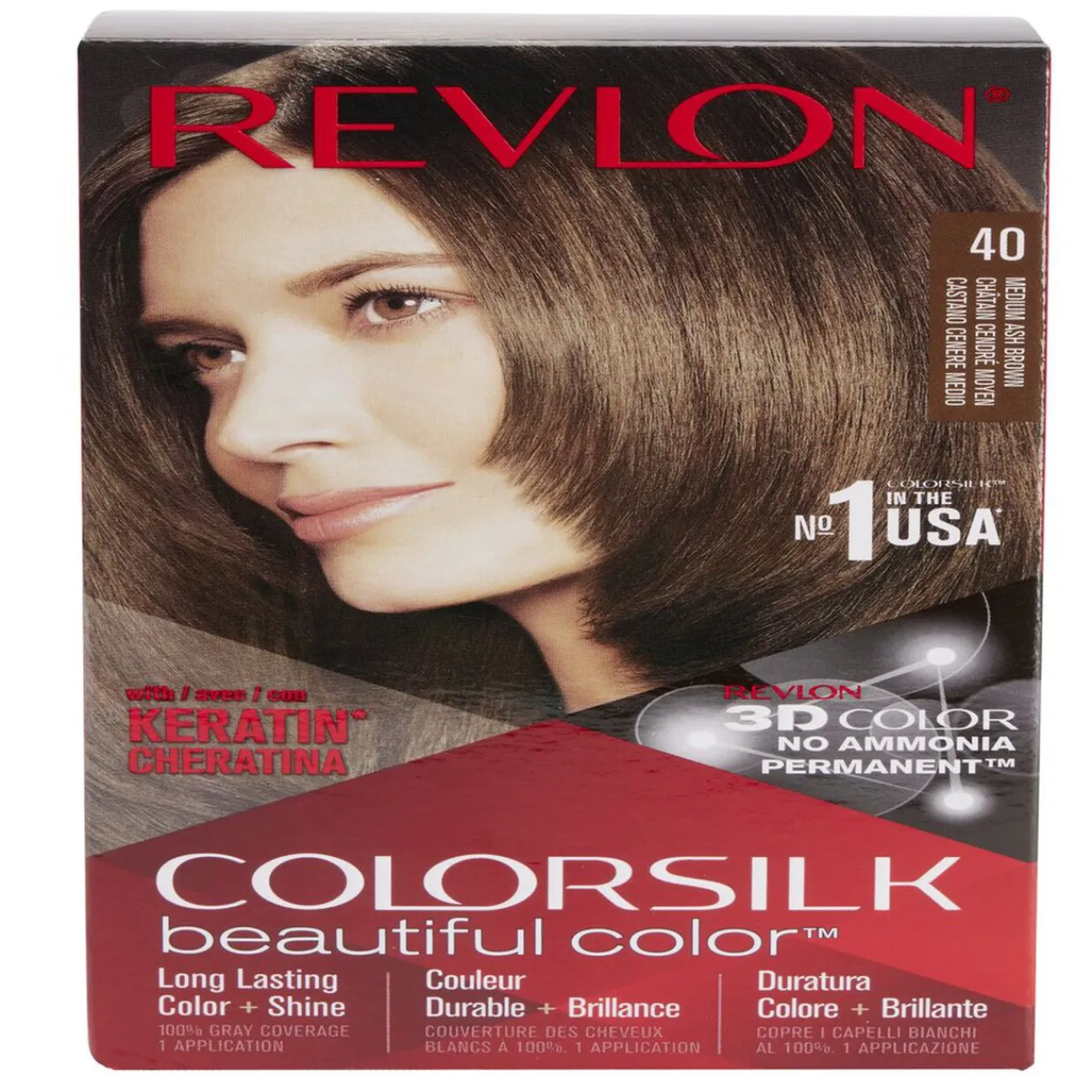 Gifi Beauté^Coloration cheveux Chatain cendré moyen 40 Revlon