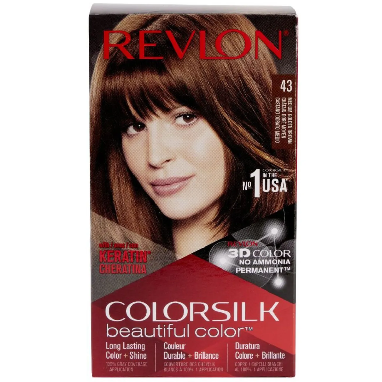 Gifi Beauté^Coloration cheveux Chatain doré moyen 43 Revlon