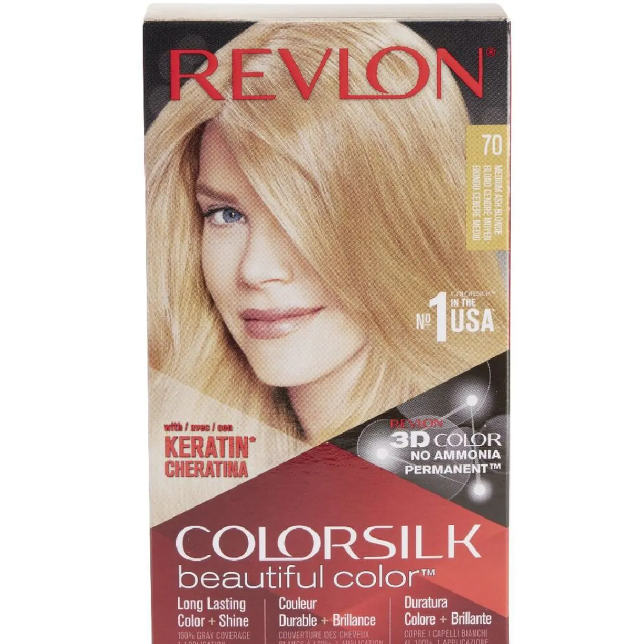 Gifi Beauté^Coloration cheveux Blond cendré moyen 70 Revlon
