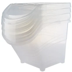 Gifi Rangement|Containers transparents avec couvercle 20 L x3