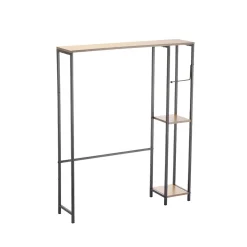 Gifi Equipement Wc^Contour WC 3 niveaux bois et métal noir