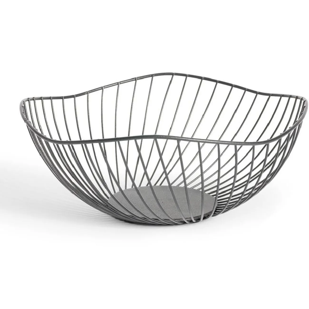 Gifi Corbeille à fruits design filaire métal noir Ø25xH12cm