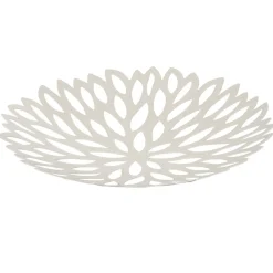 Gifi Corbeille à fruits en fer blanc crème fleur