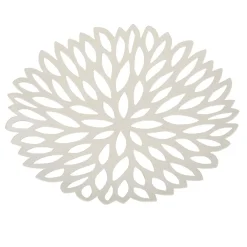 Gifi Corbeille à fruits en fer blanc crème fleur