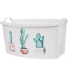 Gifi Entretien Du Linge|Corbeille à linge blanche design cactus 42 L