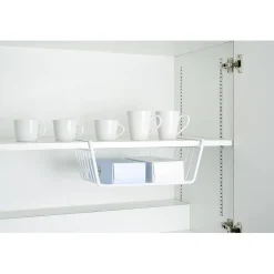 Gifi Corbeille à suspendre en métal blanc L.40 cm