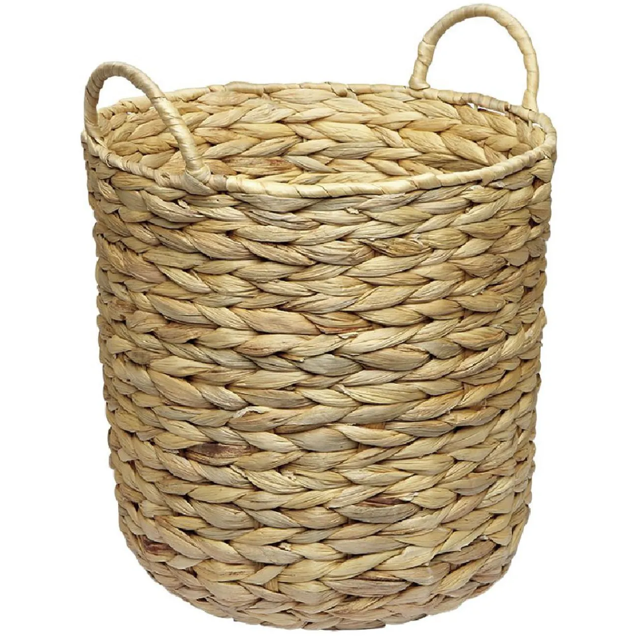 Gifi Rangement|Corbeille avec anses en jacinthe tressée H30 cm