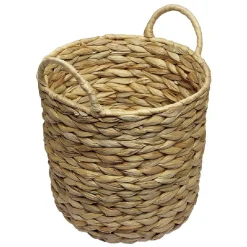 Gifi Rangement|Corbeille avec anses en jacinthe tressée H25 cm
