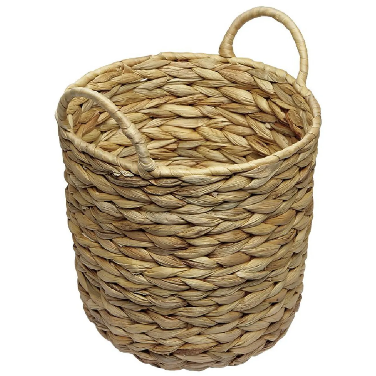 Gifi Rangement|Corbeille avec anses en jacinthe tressée H25 cm