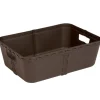Gifi Rangement|Corbeille de rangement 3 L chocolat Classy Storebox