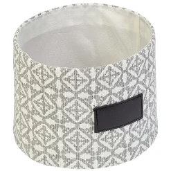 Gifi Rangement|Corbeille ronde grise