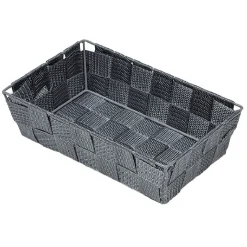 Gifi Rangement|Corbeille sans anse synthétique tissée façon osier