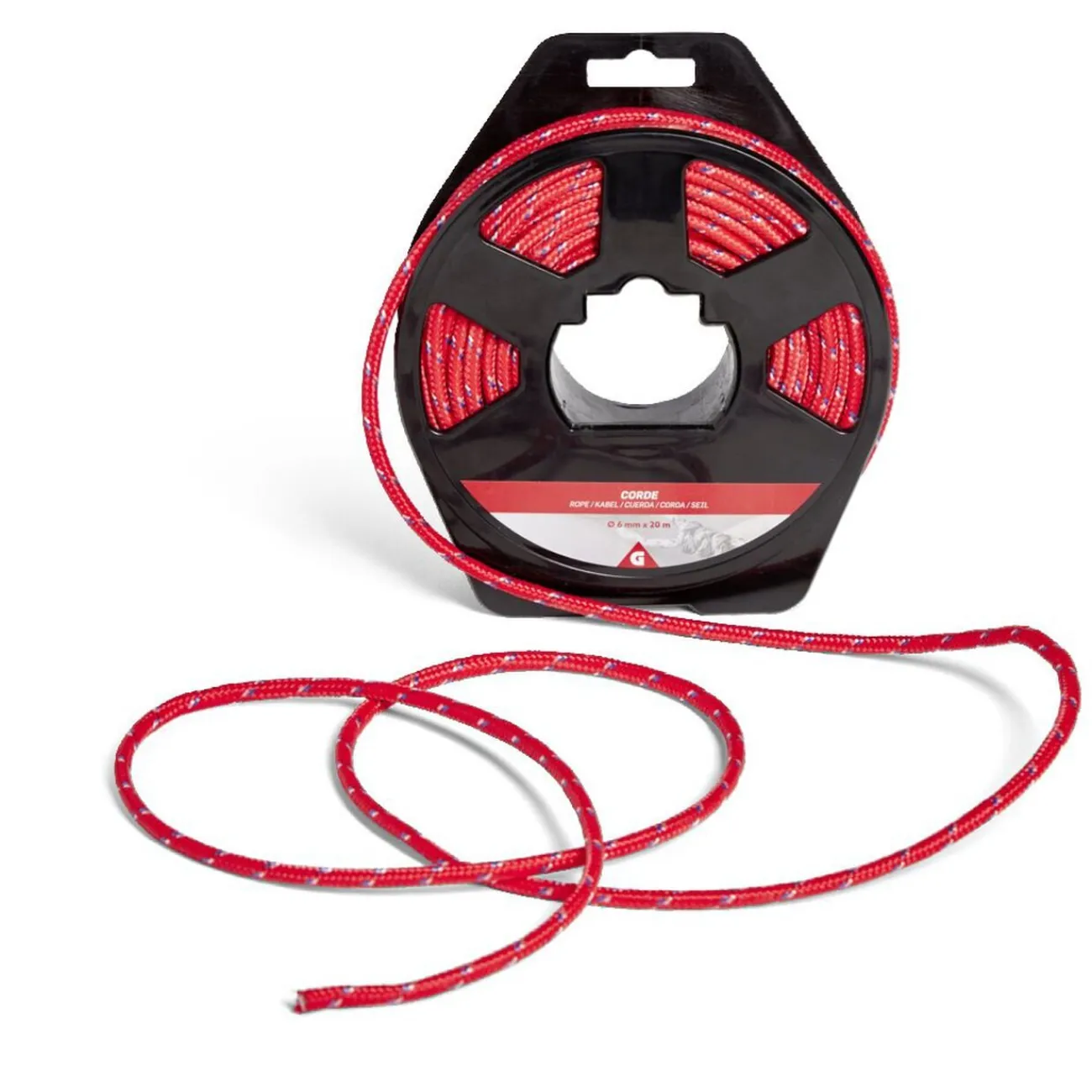 Gifi Quincaillerie^Corde Ø6mmx20m plastique jaune