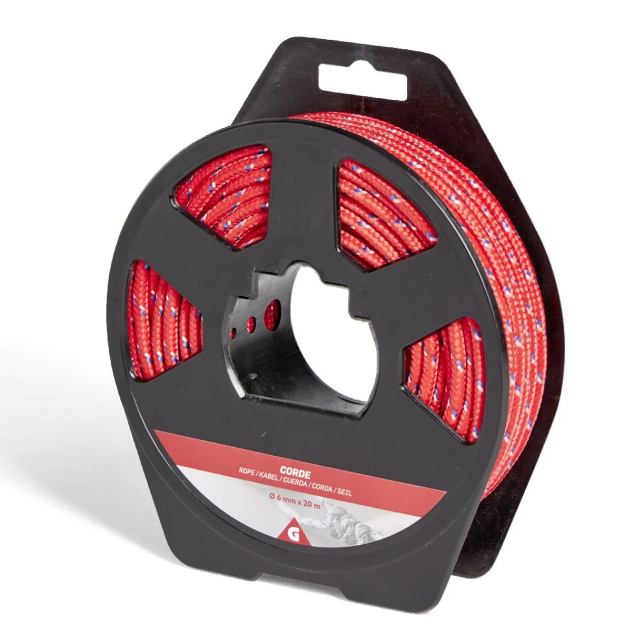 Gifi Quincaillerie^Corde Ø6mmx20m plastique jaune