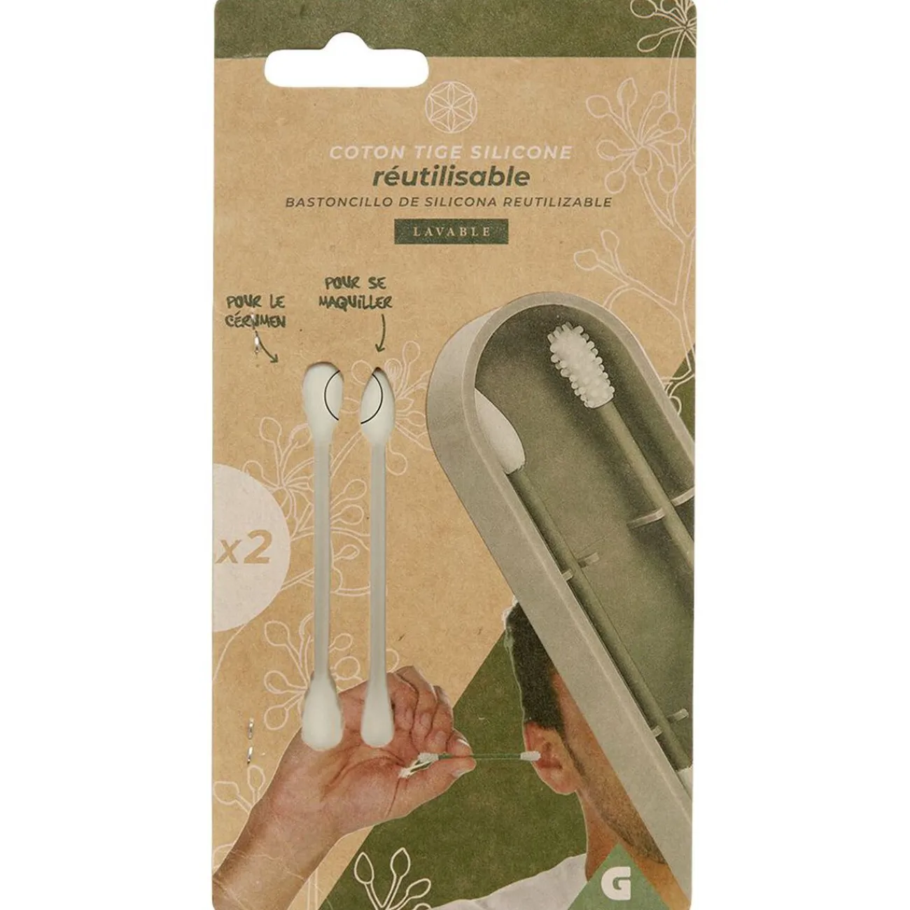 Gifi Bien-Être^Coton tige réutilisable x2