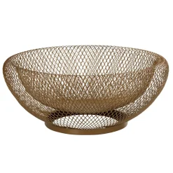 Gifi Coupe à fruits en métal dorée