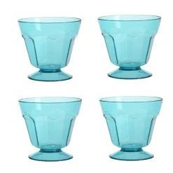 Gifi Coupe à glace plastique bleue x4