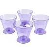 Gifi Coupe à glace plastique violette x4