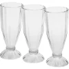 Gifi Coupe à glace transparent sundae milkshake 350 ml x3