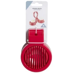 Gifi Coupe oeuf plastique rouge 8,5x12x2,8cm