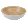 Gifi Coupelle blanche en bambou forme ronde