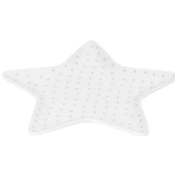 Gifi Coupelle blanche forme étoile à pois gris