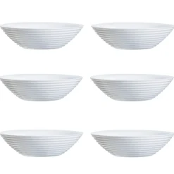 Gifi Coupelle blanche Harena bord ligne en relief x6