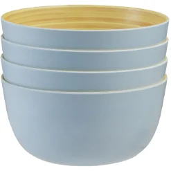 Gifi Coupelle bleu en bambou x 4