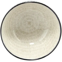 Gifi Coupelle en porcelaine décor blanc et bleu