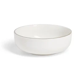 Gifi Coupelle Oslo faïence blanche avec bord doré Ø20cm