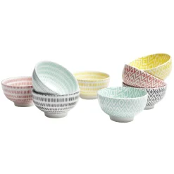 Gifi Coupelle porcelaine décor géométrique